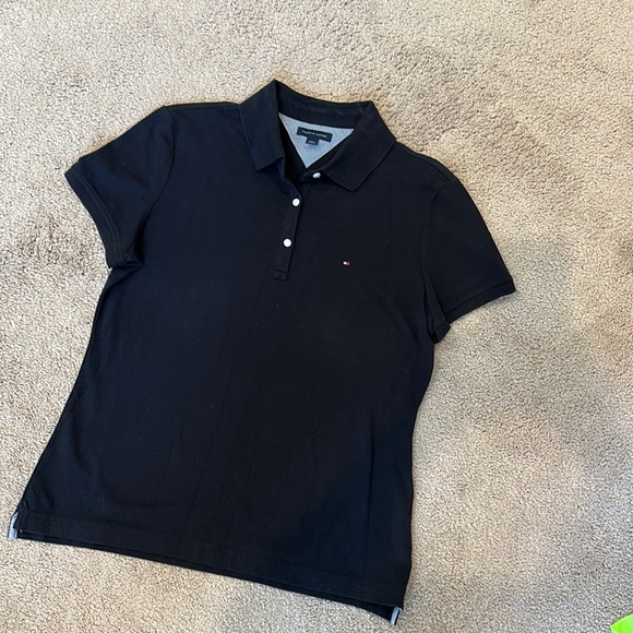 Tommy Hilfiger Tops - Tommy Hilfiger polo black polo shirt